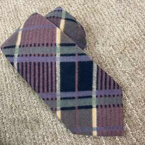 Polo Ralph Lauren Tie Mens 3.5" Multi Plaid Americana Hand Made Wool Heritage